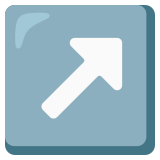 Sağ yukarı ok - Noto Color Emoji