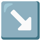 Sağ aşağı ok - Noto Color Emoji