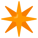 Sekiz noktalı yıldız - Noto Color Emoji