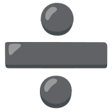Bölü işareti - Noto Color Emoji