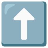 Yukarı ok - Noto Color Emoji