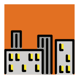 Şehirde alacakaranlık - OpenMoji