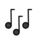 Müzik notaları - OpenMoji