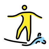 Sörf yapan kişi - OpenMoji