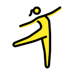 Dans eden kadın - OpenMoji