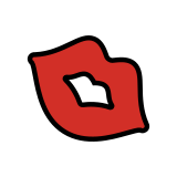 Öpücük izi - OpenMoji