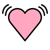 Çarpan kalp - OpenMoji