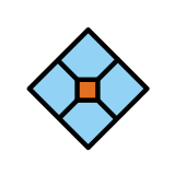 Içinde noktalı karo - OpenMoji