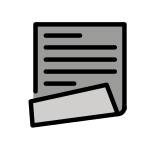 Kıvrık sayfa - OpenMoji