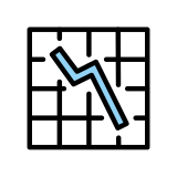 Iniş grafiği - OpenMoji