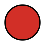Kırmızı daire - OpenMoji