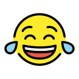Sevinç gözyaşları - OpenMoji