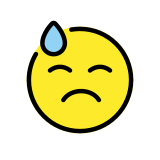Soğuk ter - OpenMoji