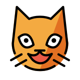 Sırıtan kedi - OpenMoji