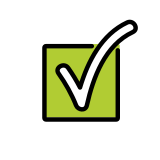 Onay işareti düğmesi - OpenMoji