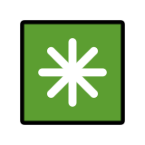 Sekiz uçlu yıldız - OpenMoji