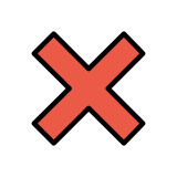 Çarpı işareti - OpenMoji