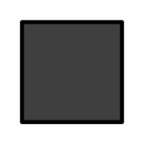 Büyük siyah kare - OpenMoji