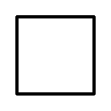 Büyük beyaz kare - OpenMoji