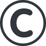 Telif hakkı işareti - Twitter / X