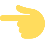 Elinin tersiyle solu gösteren işaret parmağı - Twitter / X