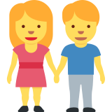 El ele tutuşan erkek ve kadın - Twitter / X