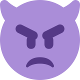 Boynuzlu kızgın yüz - Twitter / X