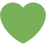 Yeşil kalp - Twitter / X