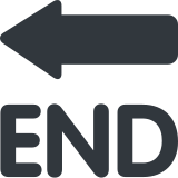 Bitiş oku - Twitter / X