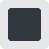 Beyaz kare düğme - Twitter / X