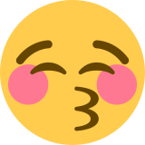 Kapalı gözlerle öpen yüz - Twitter / X