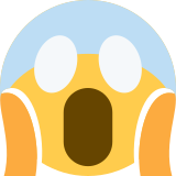 Korkuyla çığlık atan yüz - Twitter / X