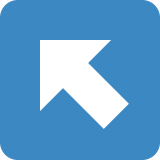 Sol yukarı ok - Twitter / X