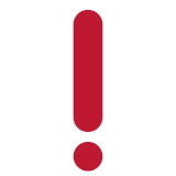 Kırmızı ünlem işareti - Twitter / X