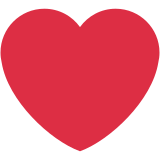 Kırmızı kalp - Twitter / X