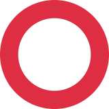 Kalın kırmızı çember - Twitter / X