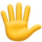 Parmaklar açık el kaldırma - Facebook