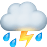 Şimşek ve yağmurlu bulut - Facebook