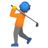 Golf oynayan kişi - Noto Color Emoji