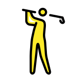 Golf oynayan kişi - OpenMoji