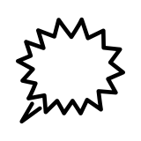 Sağ öfke balonu - OpenMoji