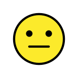 Duygusuz yüz - OpenMoji