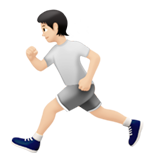 koşan kişi: açık cilt tonu