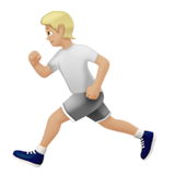 koşan kişi: orta açık cilt tonu