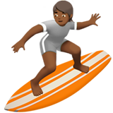 sörf yapan kişi: orta koyu cilt tonu