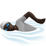 yüzen kişi: koyu cilt tonu