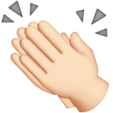 el çırpma: açık cilt tonu