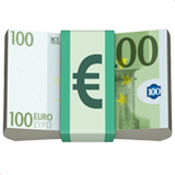 Paket Euro banknot