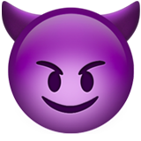 Boynuzlu gülümseyen emoji