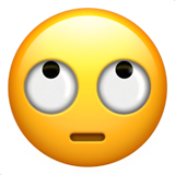 Gözleri haddelemeden emoji